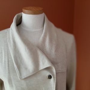 Kensie, jacket, XL, heathered beige, 2 pockets